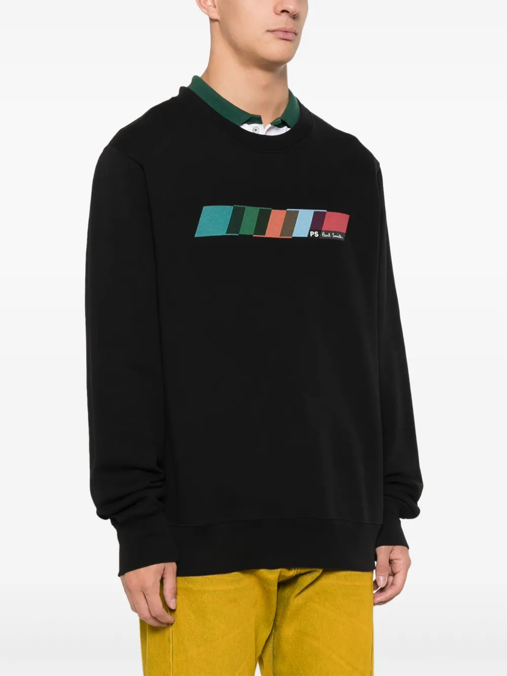 PS Paul Smith Gestreepte sweater Zwart