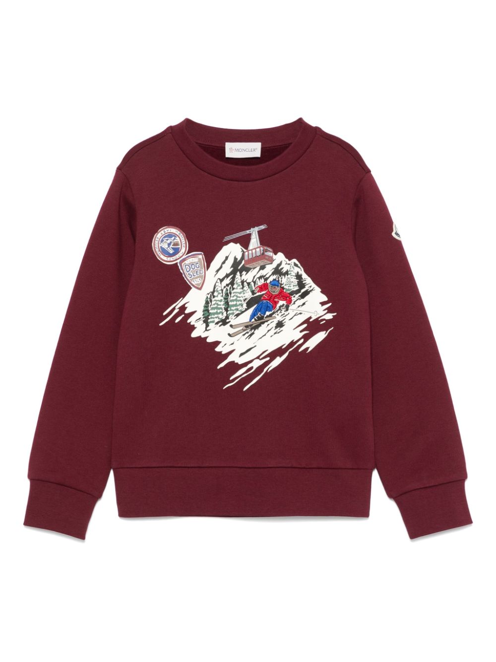 Moncler Enfant graphic-print sweatshirt - Red