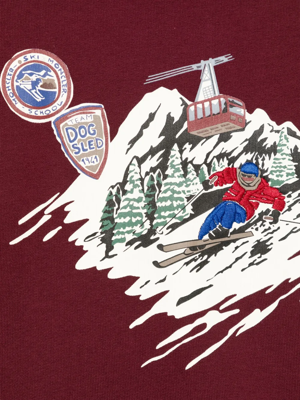 Moncler Enfant Sweater met print Rood