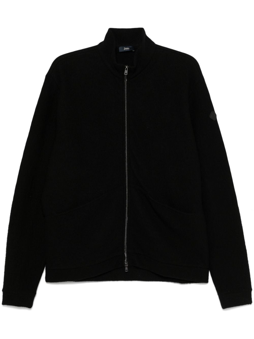 Shop Herno Wool Sweatshirt In Black