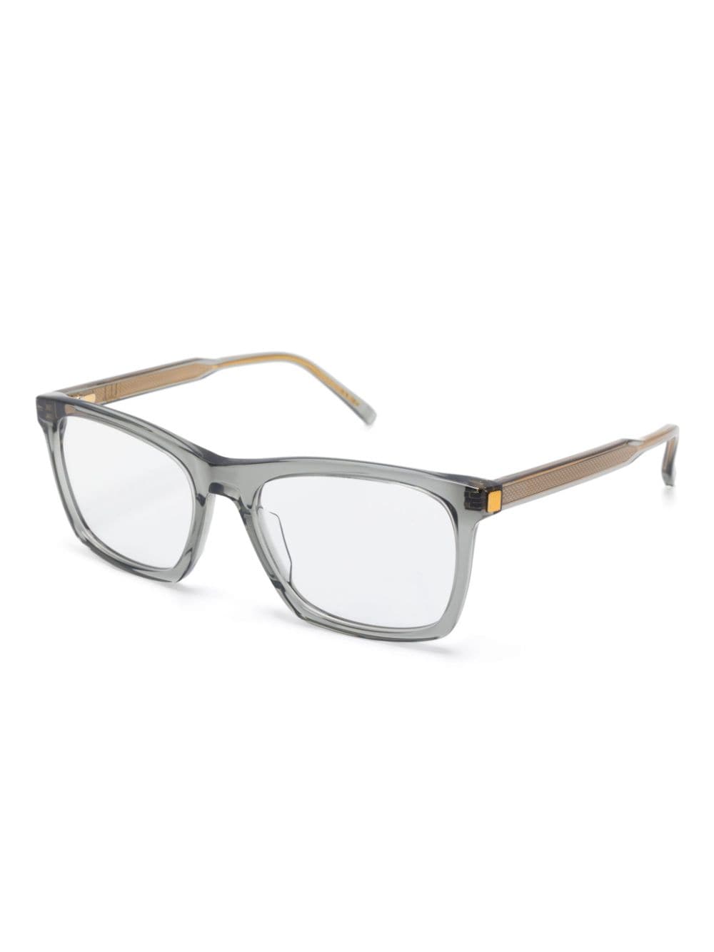 Shop Dunhill Square-frame Glasses In Grey