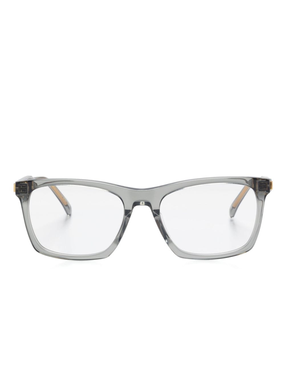 Shop Dunhill Square-frame Glasses In Grey