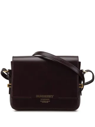 Burberry Pre Owned 2018 2023 Small Leather Grace Crossbody Bag Red FARFETCH UZ