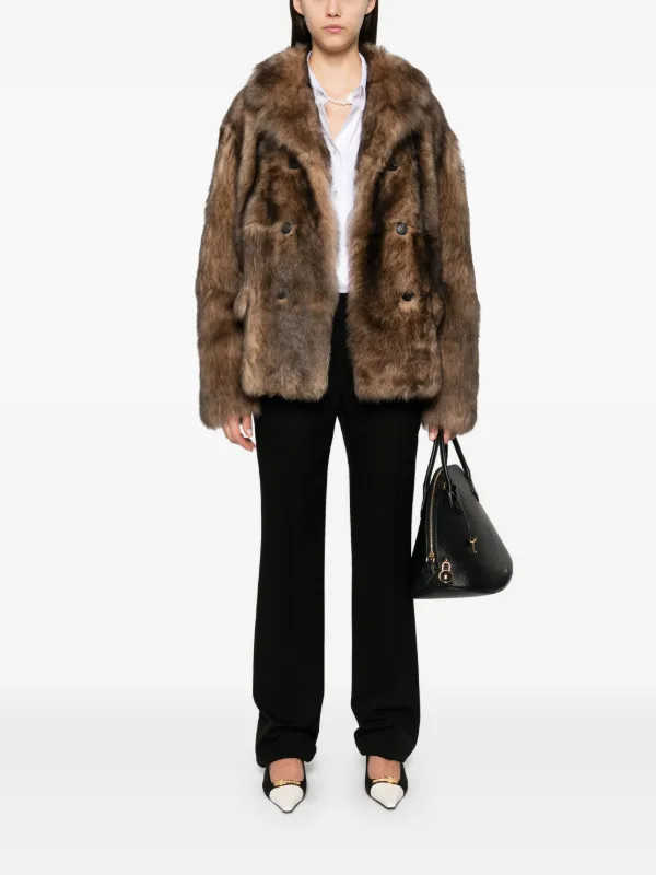 Miu miu fur coat hotsell