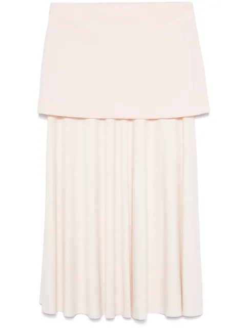 Jil Sander layered maxi skirt