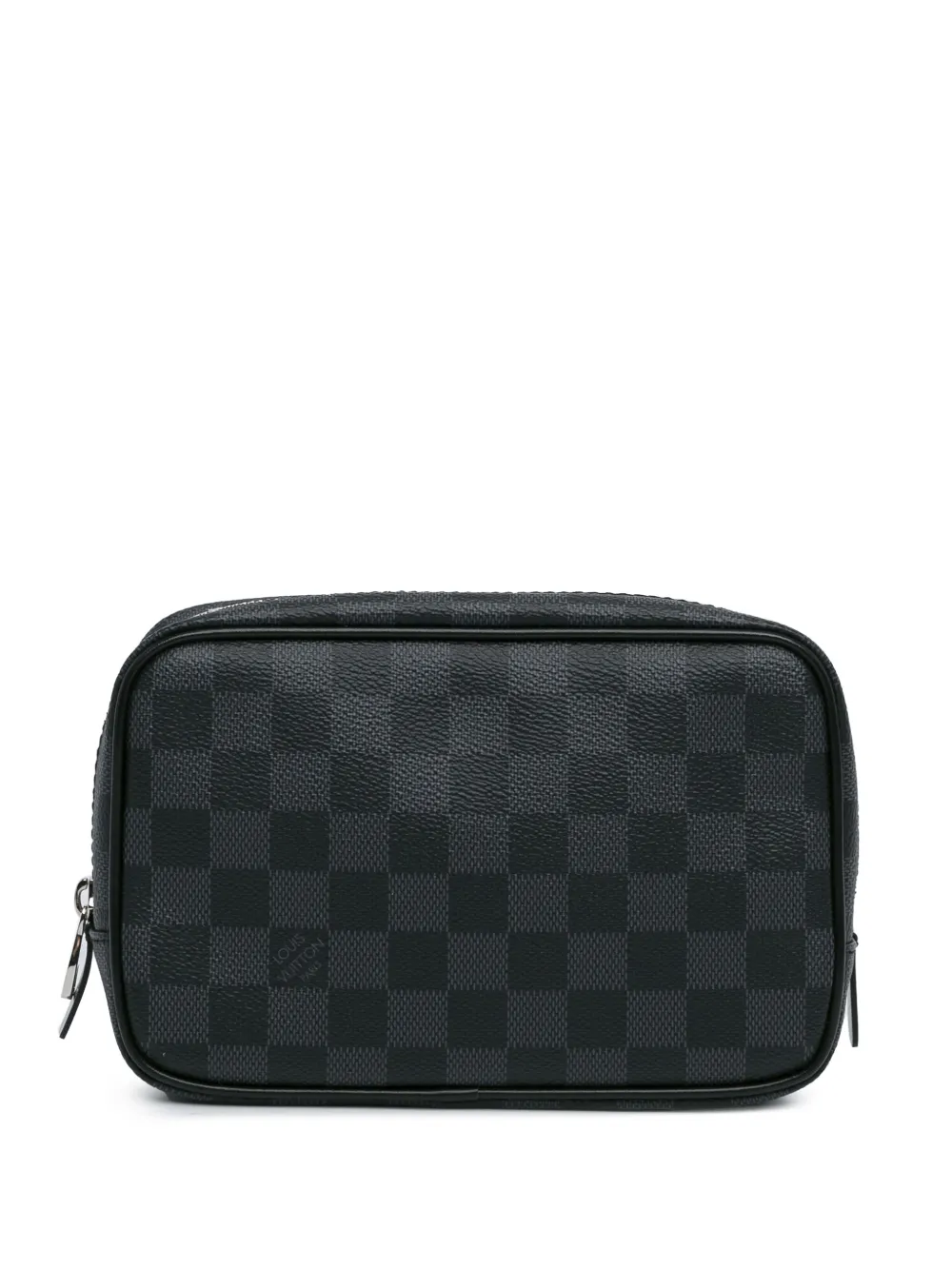 Louis Vuitton Pre-Owned 2000-2023 Damier Graphite Toilette Pouch PM clutch bag – Black