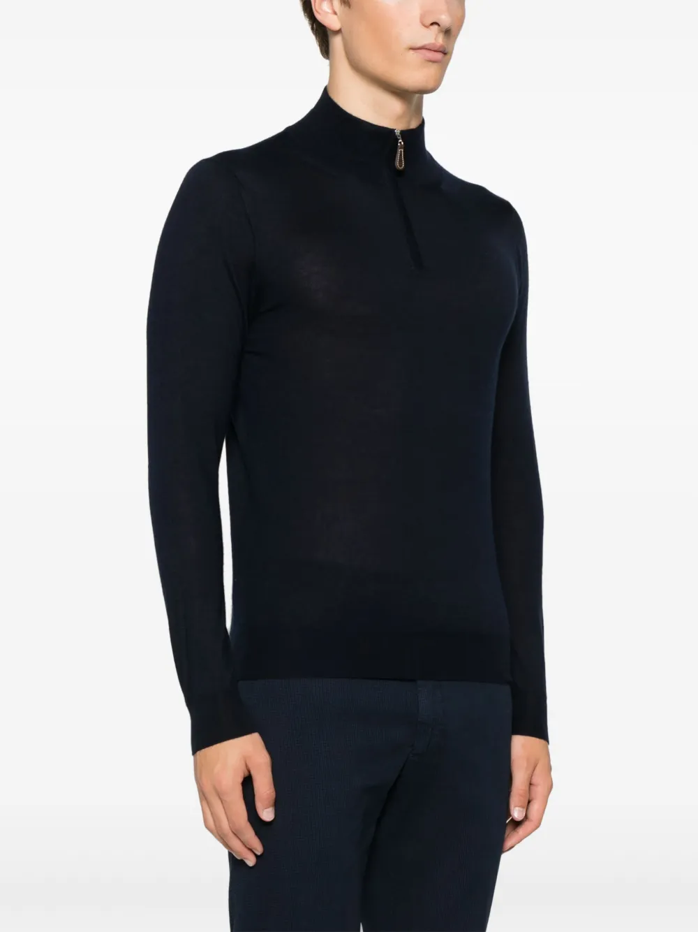 Fedeli Sweater met print Blauw