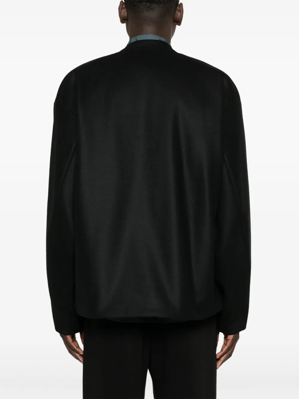 Jil Sander Wollen jack Zwart