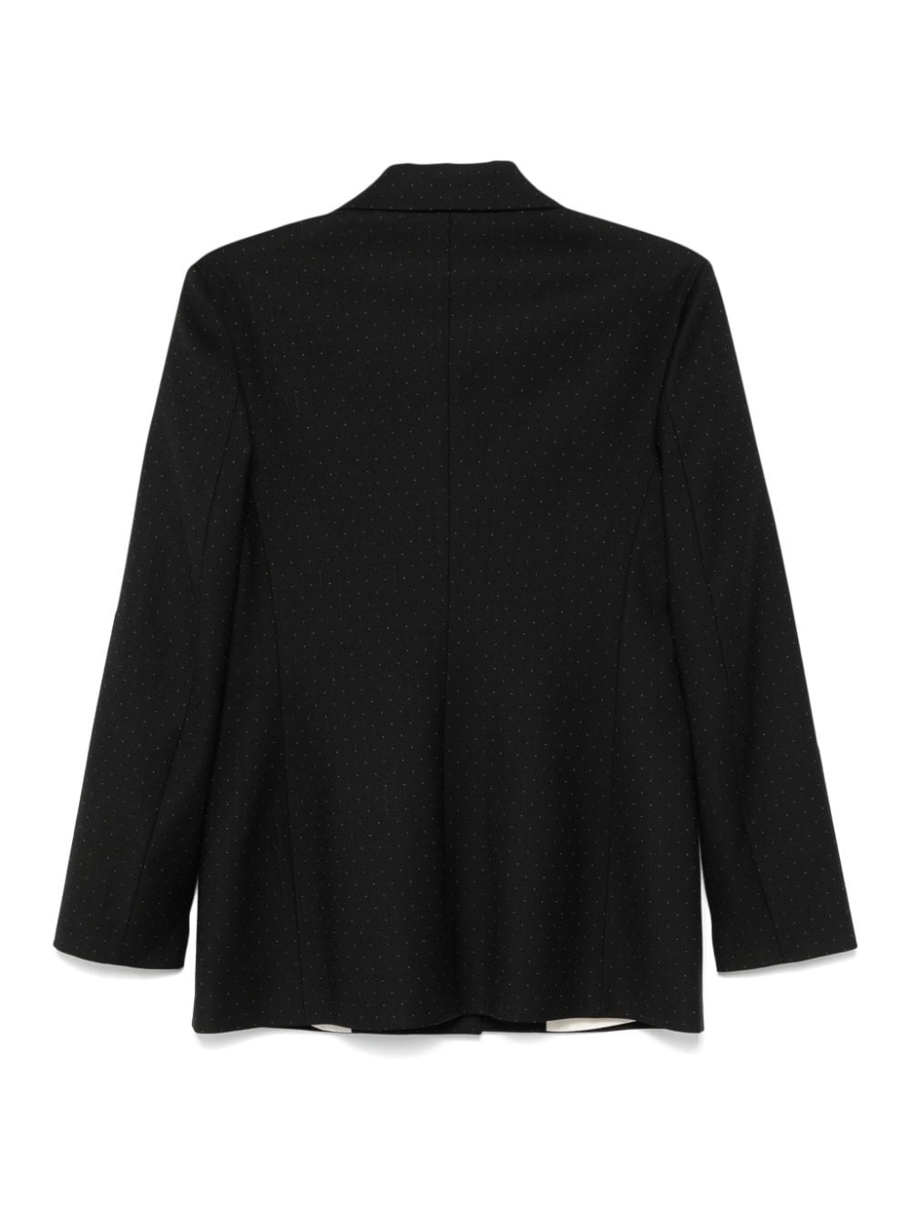 Shop Merci Polka Dot Jacquard Blazer In Black