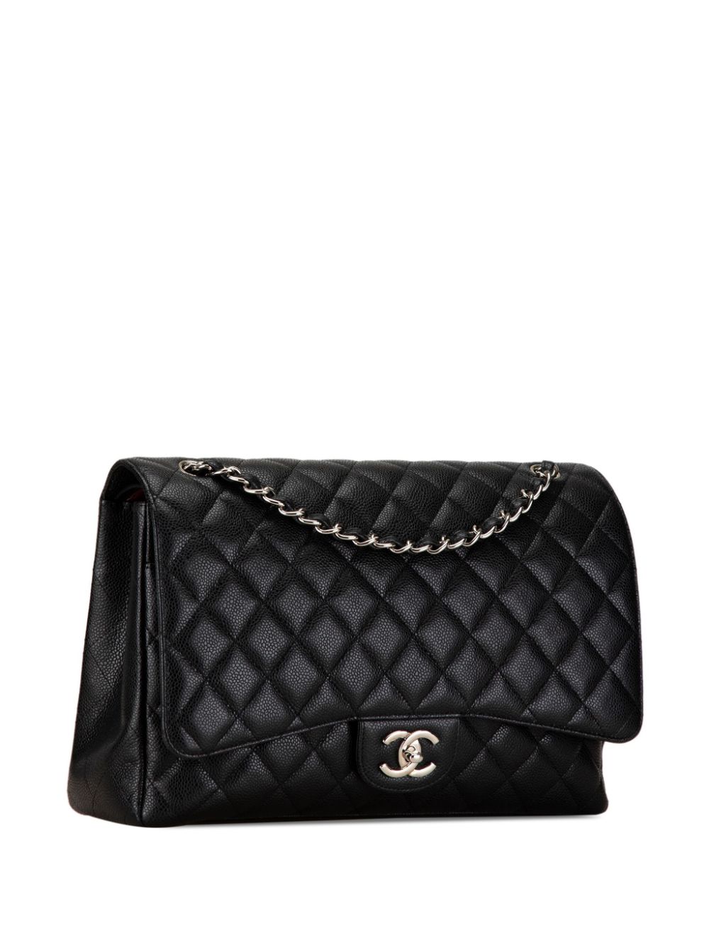 CHANEL 2013-2014 Maxi Classic Caviar Double Flap shoulder bag Women