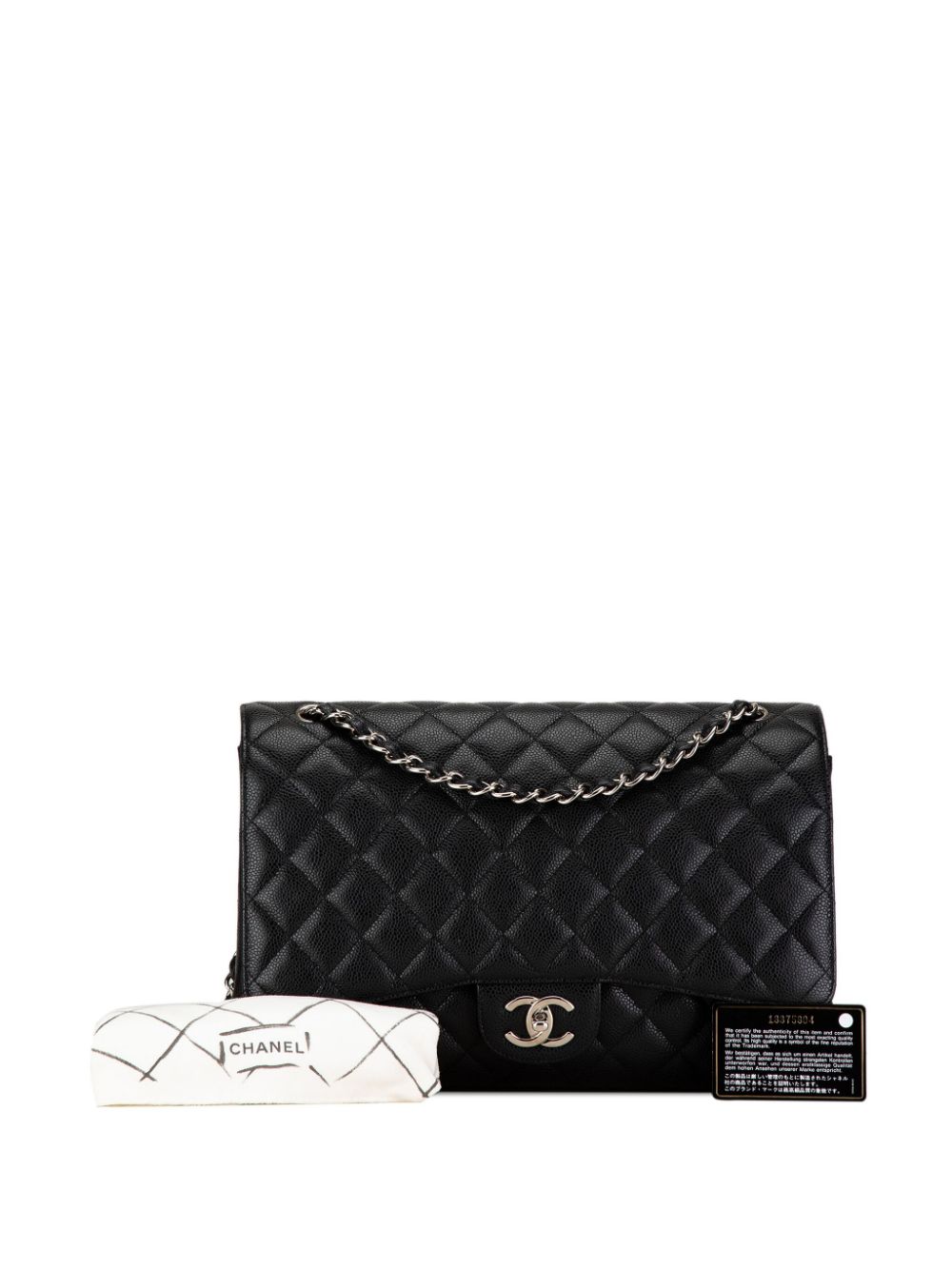 CHANEL 2013-2014 Maxi Classic Caviar Double Flap shoulder bag Women