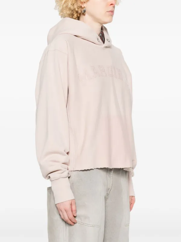 Maison Margiela Logo Cotton Hoodie | Neutrals | FARFETCH GE