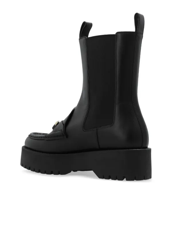 Gucci 45mm Horsebit Boots | Black | FARFETCH