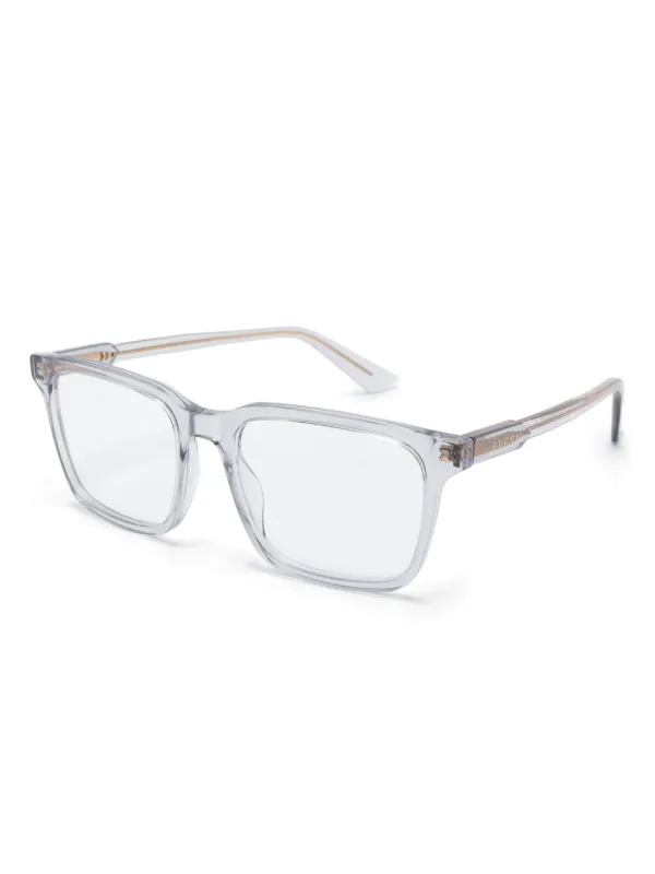Gucci Eyewear Armação De Óculos Transparente | Azul | FARFETCH BR