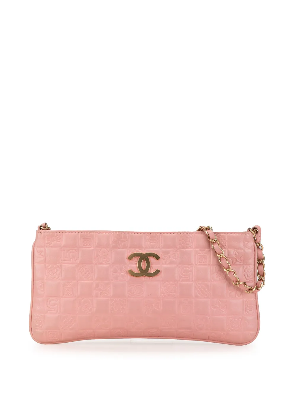 CHANEL Pre-Owned 2003-2004 Lambskin Precious Symbols Pochette shoulder bag | Pink | Image 1