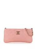 CHANEL Pre-Owned 2003-2004 Lambskin Precious Symbols Pochette shoulder bag - Pink