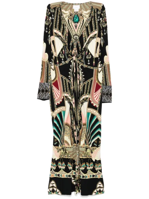 Camilla twist jersey maxi dress