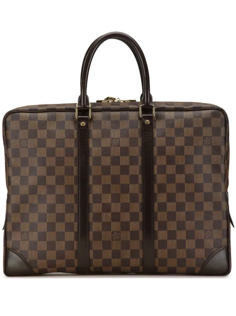 Affordable Louis Vuitton Pre-Owned 2008 Damier Ebene Porte Documents Voyage PM business bag WOMEN