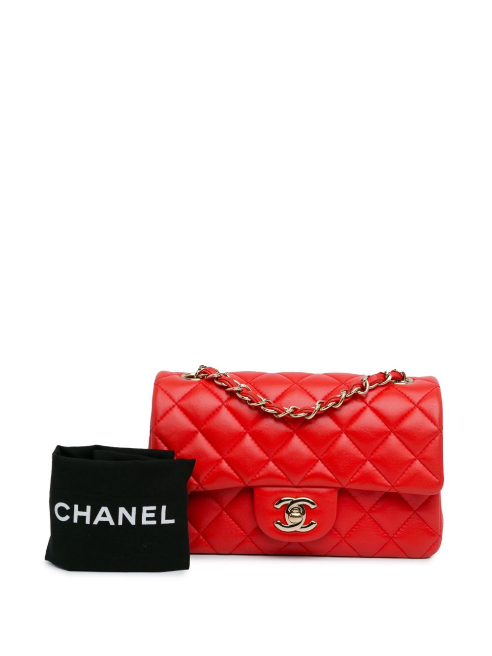 CHANEL 2016-2017 Mini Rectangular Classic Lambskin Single Flap crossbody bag Women