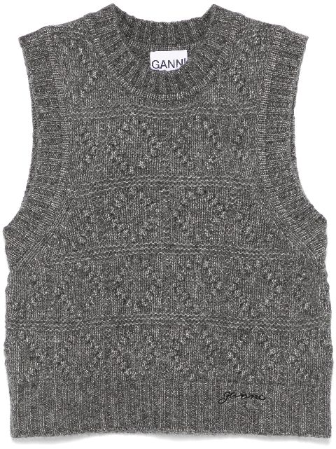 GANNI knitted vest Women