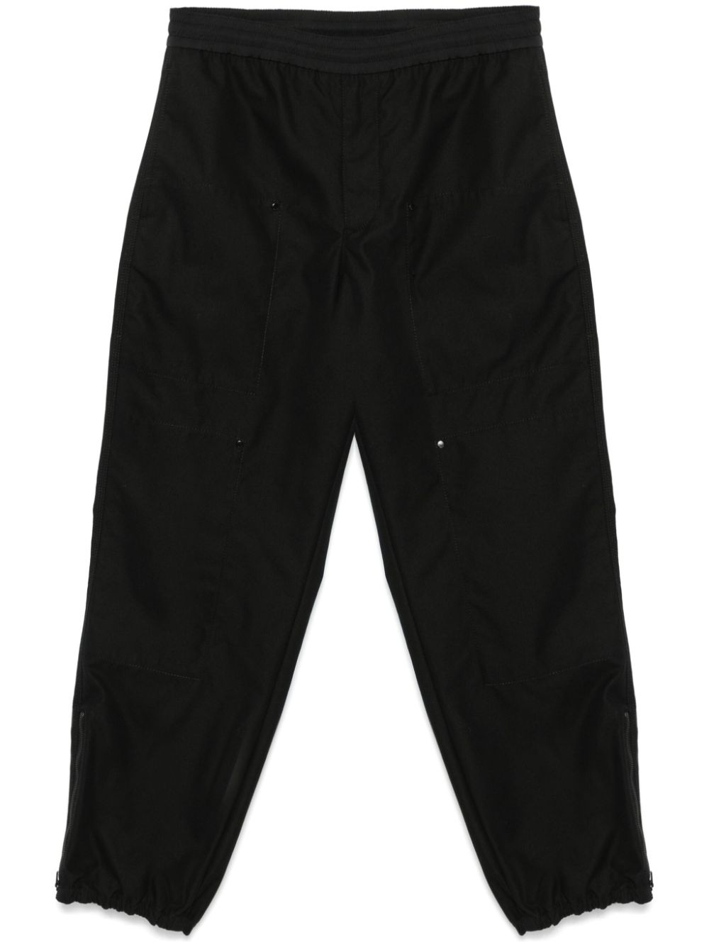 Moncler embroidered-logo trousers - Black