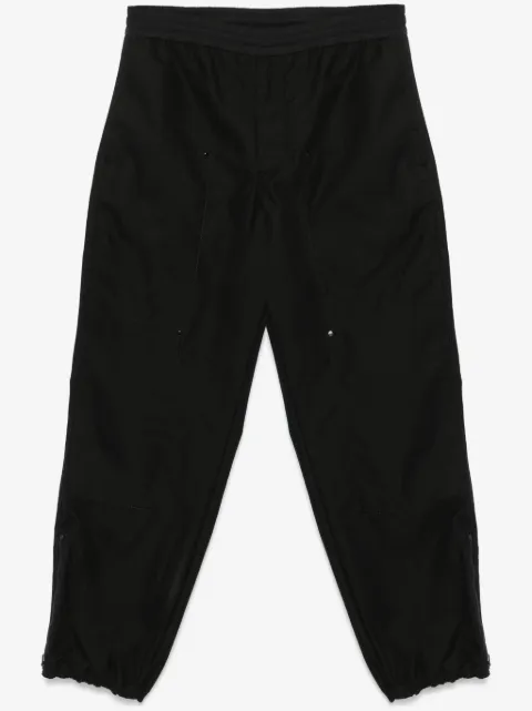 Moncler embroidered-logo trousers
