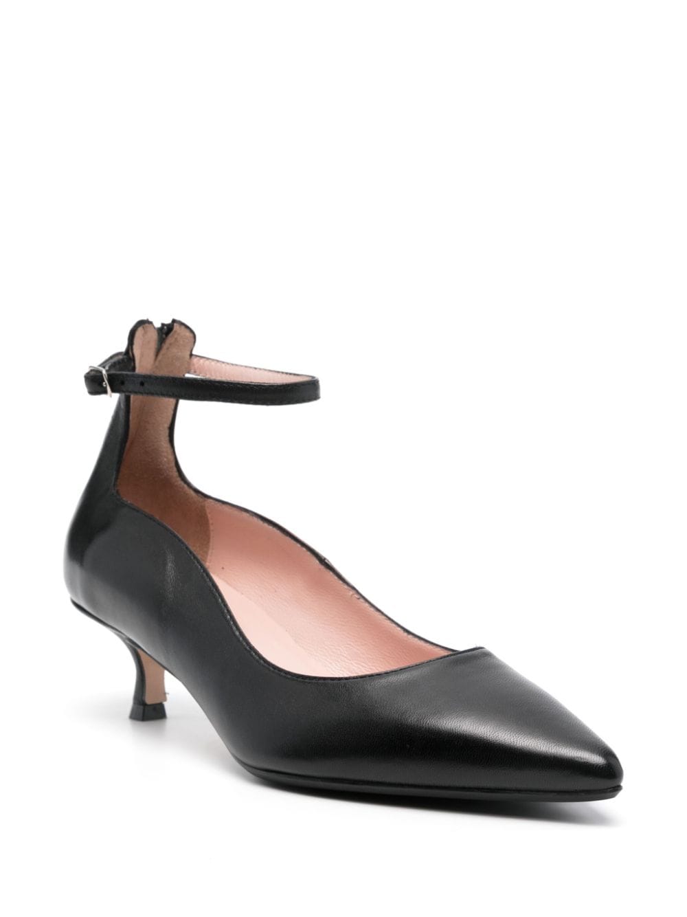 Anna F. 45mm leather pumps - Zwart