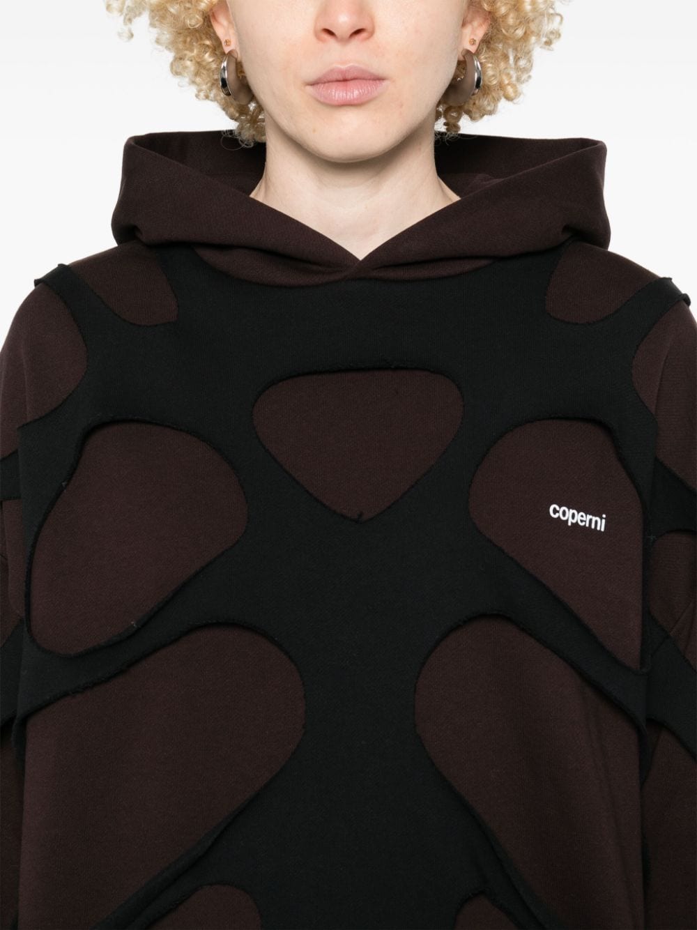 Shop Coperni Cut-out Hoodie In Black