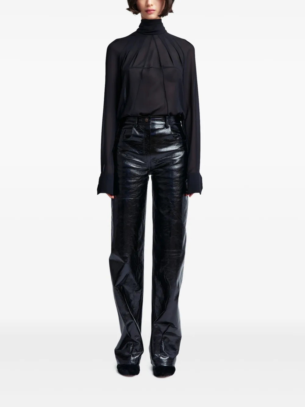 16Arlington Top - Zwart