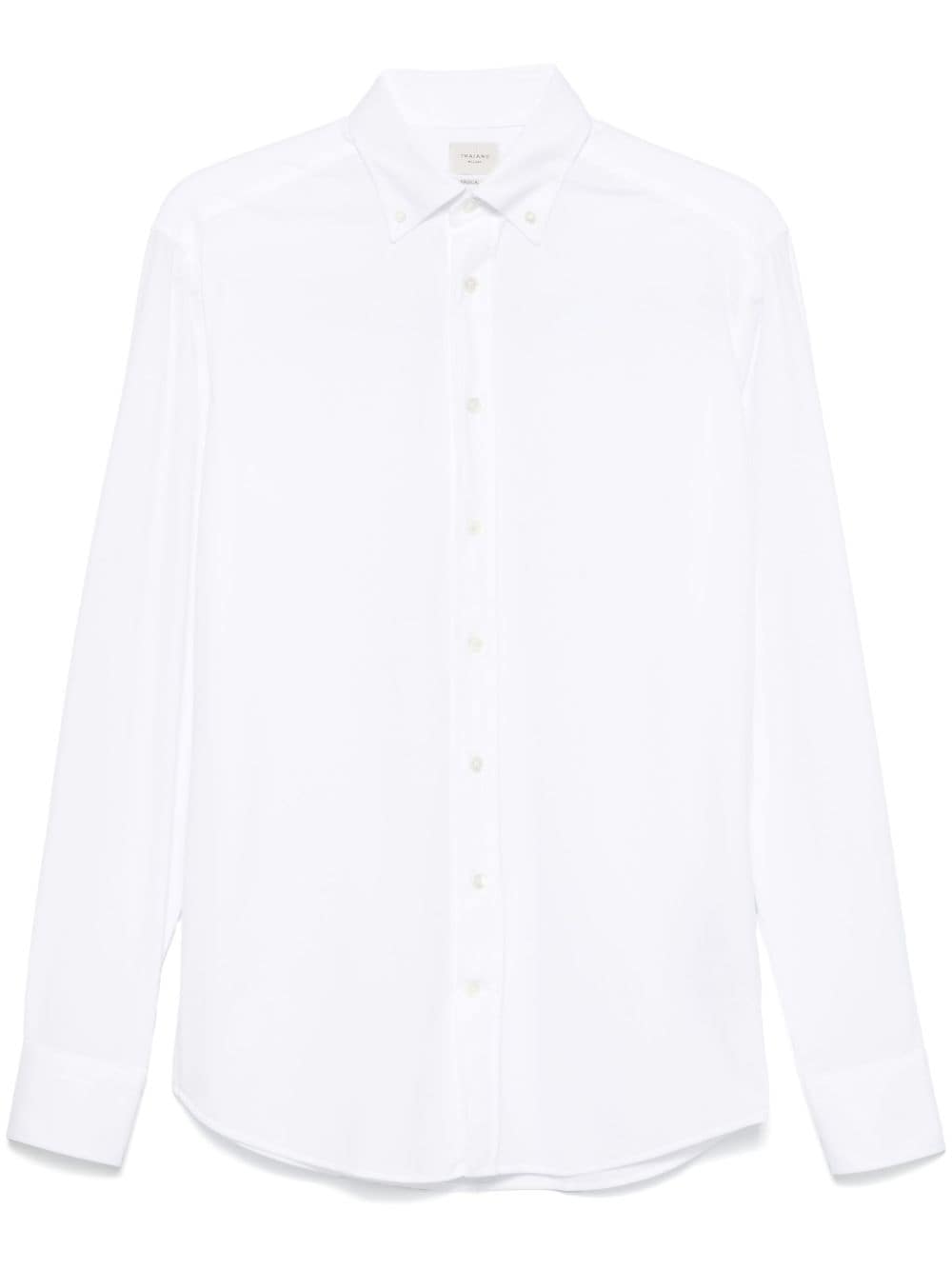 Traiano Milano Textured Shirt In White