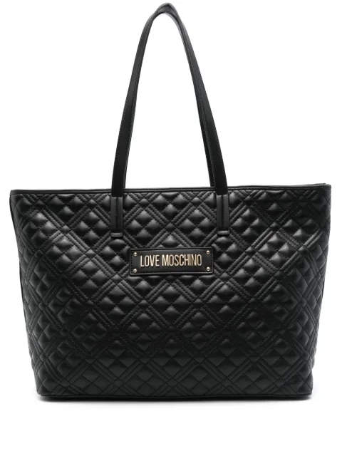 Love Moschino diamond-quilted shoulder bag WOMEN