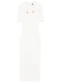 Balmain knitted midi dress - White