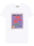 alessandro enriquez Poppies-print T-shirt - White