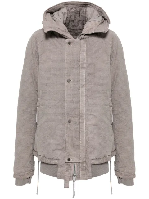 Boris Bidjan Saberi parka con diseño teñido