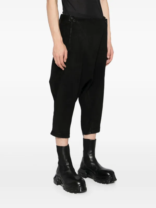 Boris Bidjan Saberi コーティング パンツ | ブラック | FARFETCH JP