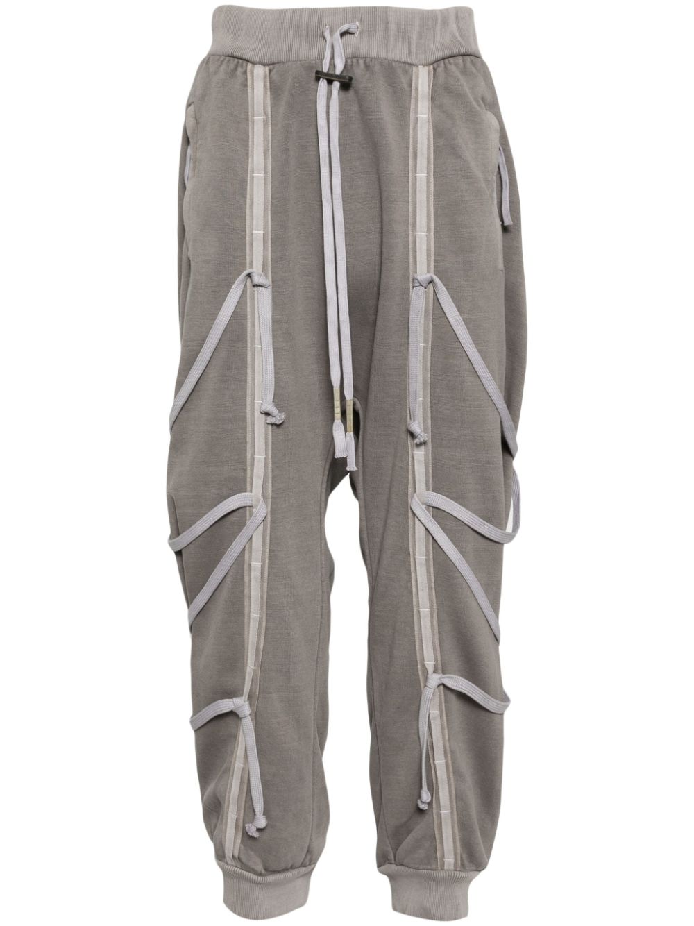 Boris Bidjan Saberi dyed track pants - Grey