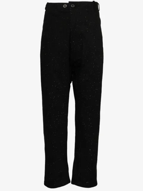 Boris Bidjan Saberi dyed drop-crotch trousers