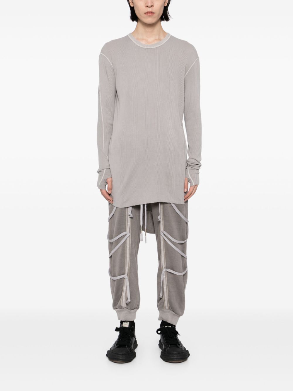 Boris Bidjan Saberi T-shirt met lange mouwen - Grijs