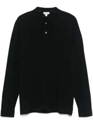 Sunspel ロングスリーブ ポロシャツ | ブルー | FARFETCH JP