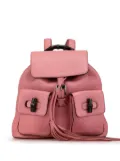 Gucci Pre-Owned 2000-2015 Leather Bamboo Tassel backpack - Pink