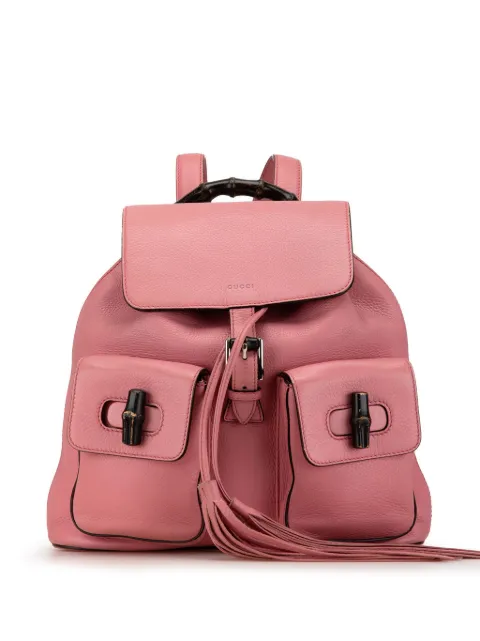 Gucci Pre-Owned mochila Leather Bamboo Tassel 2000-2015