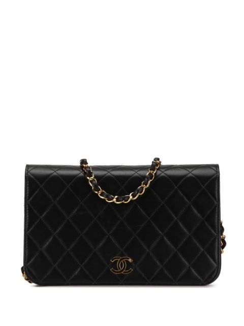 CHANEL 1997-1999 CC Quilted Lambskin Full Flap crossbody bag Women