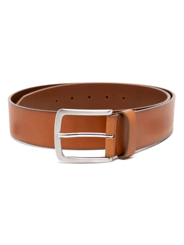 HUGO Italian leather Belt Brown FARFETCH CA