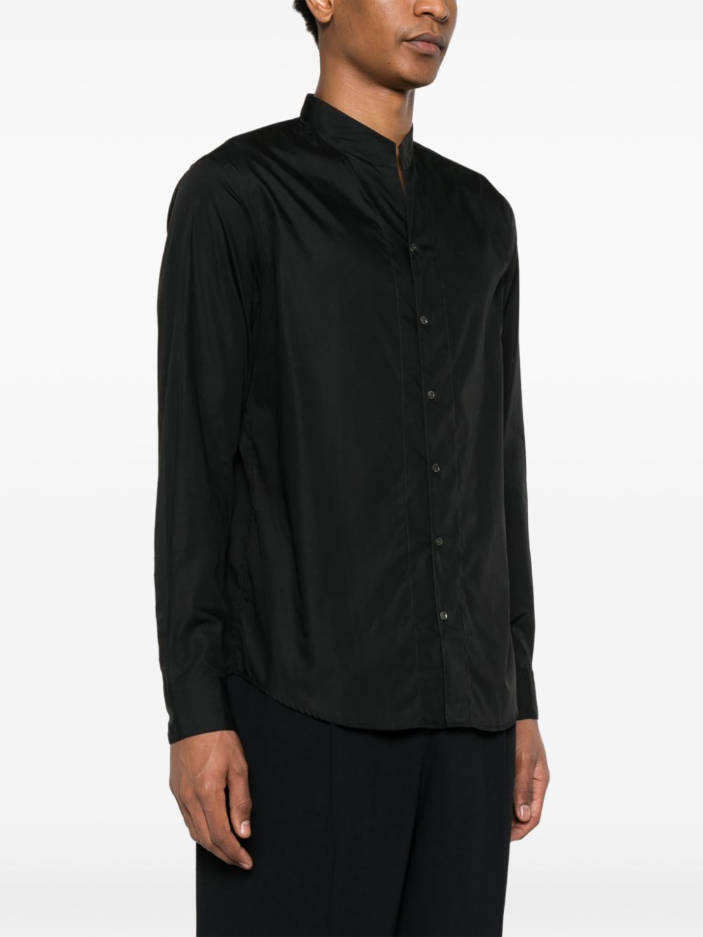 Emporio Armani band-collar shirt Men