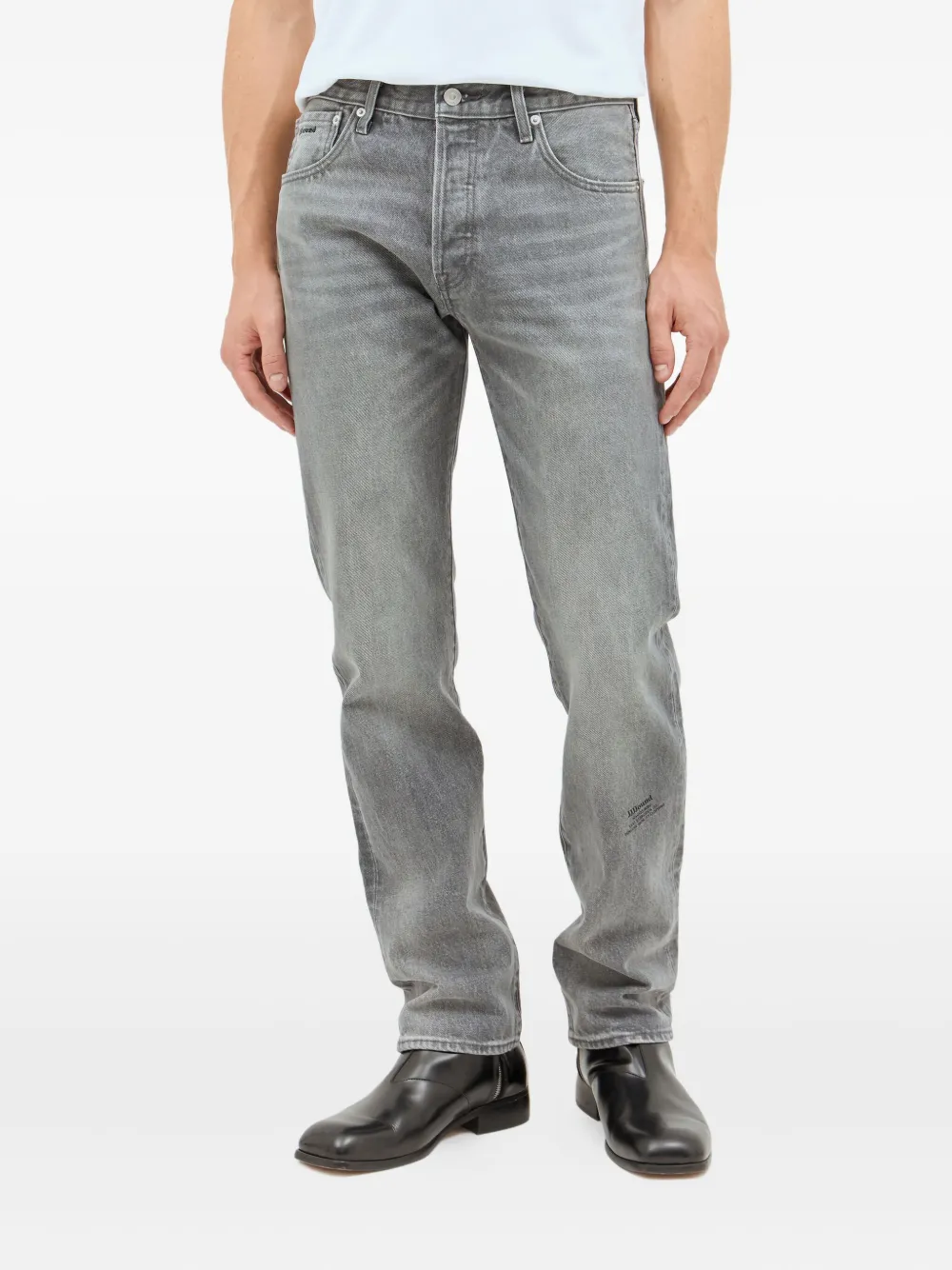 Levi's x JJJJound logo-patch jeans - グレー Levi's x JJJJound logo-patch jeans - グレー