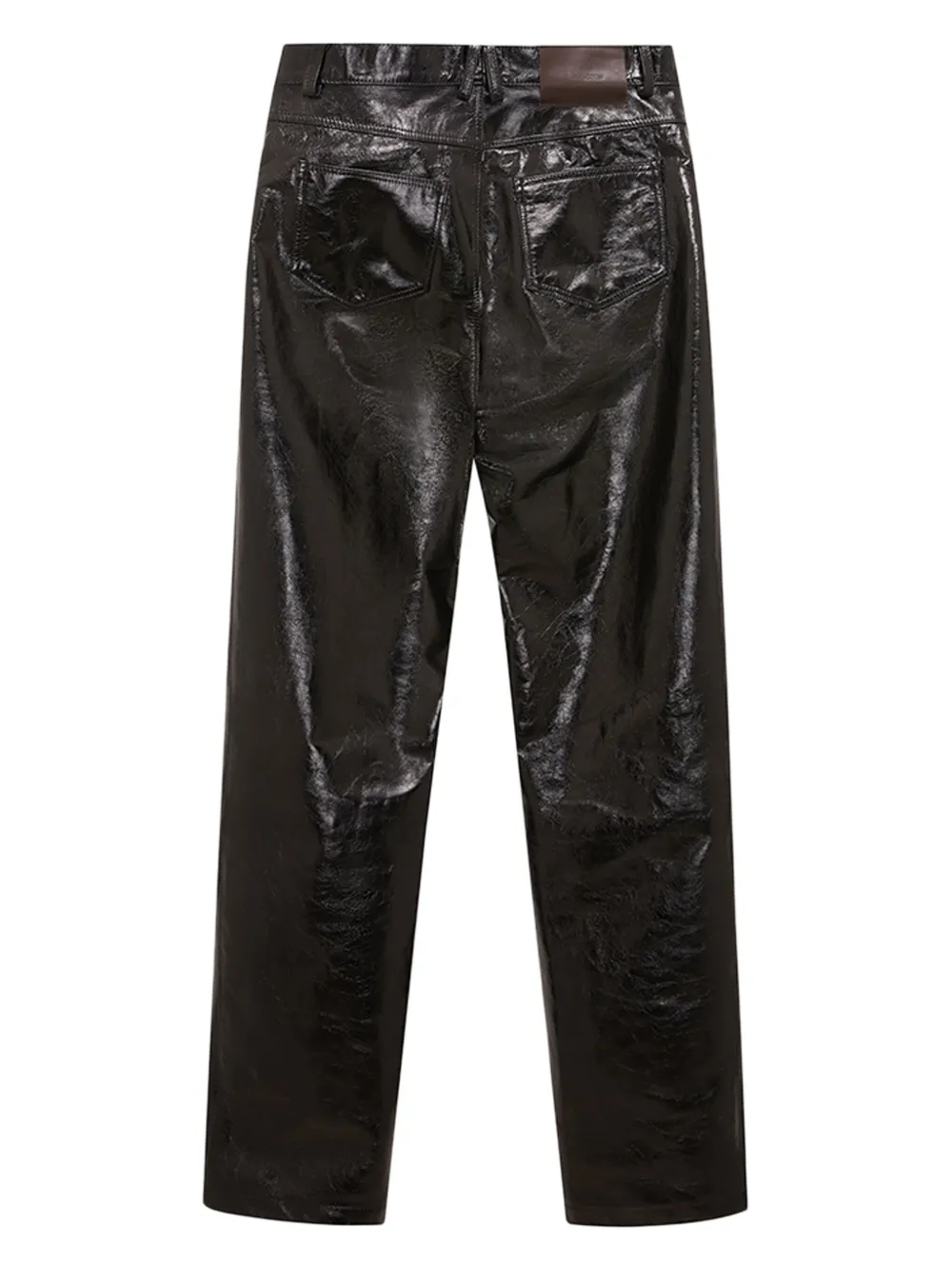 16Arlington Vante leren broek - Zwart