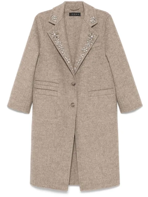 kaos manteau à ornements en cristal