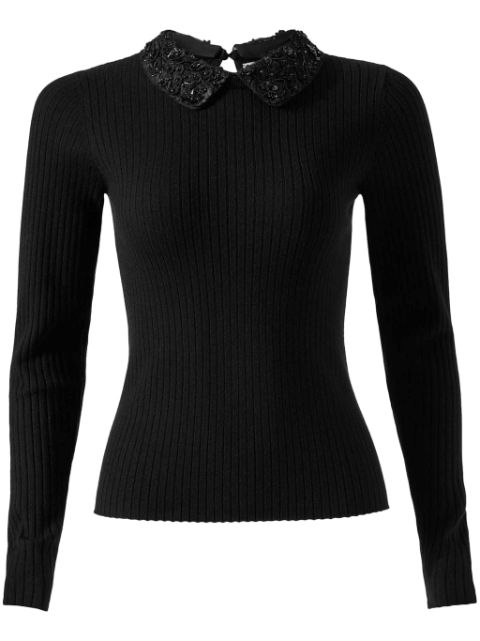 Carolina Herrera embroidered knitted top Women