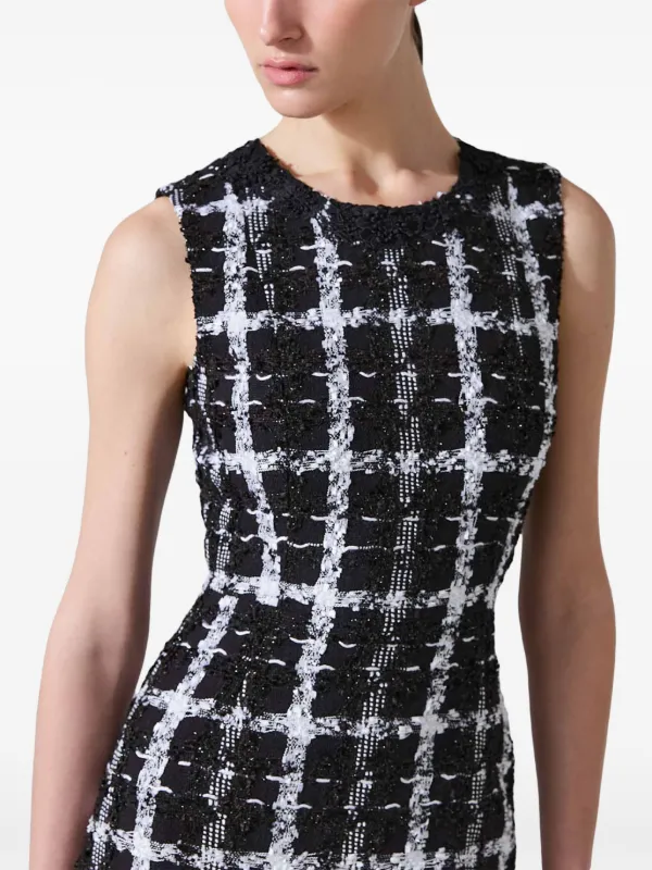 ツイード★カットアウト★ワンピース★ CAROLINA HERRERA Carolina Herrera ツイード ワンピース | ブラック | FARFETCH JP