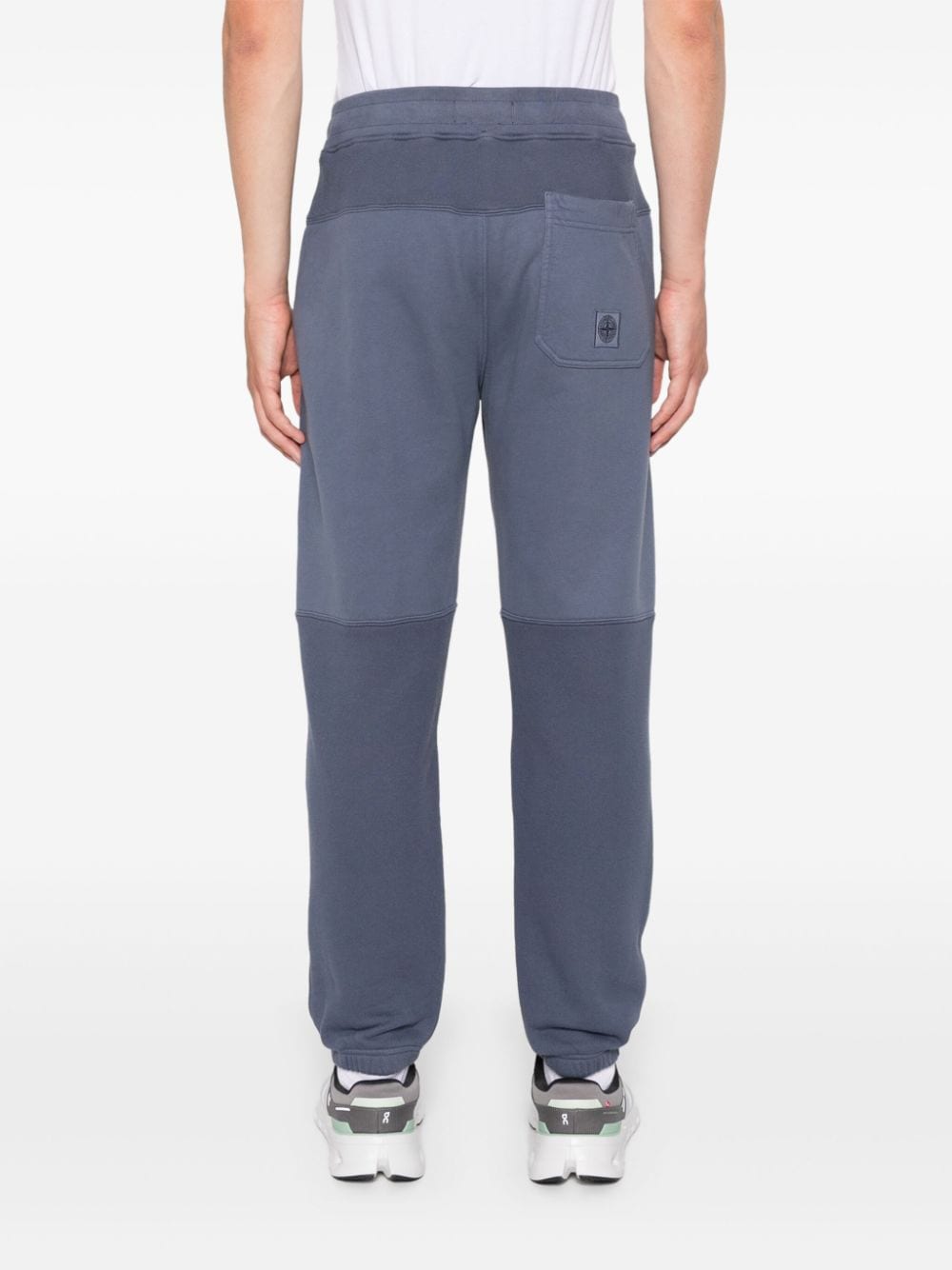 Shop Stone Island Cotton Sweatpants In Blue